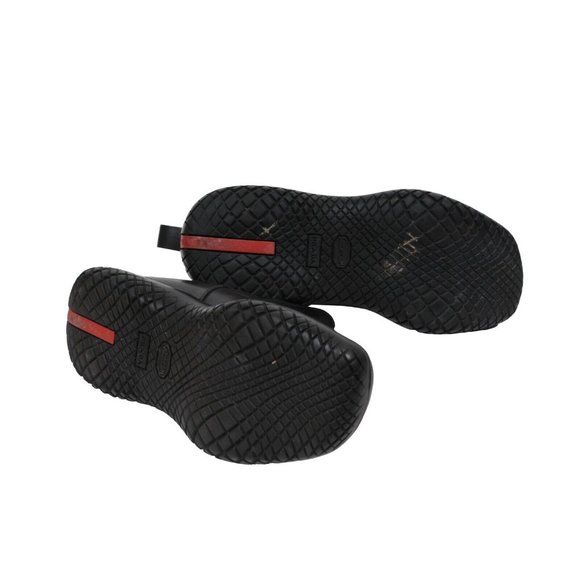 Prada Men Vintage Chelsea Boot US7.5 UK6.5 Black Leather Square Toe Mid Top AW99 - Picture 10 of 10